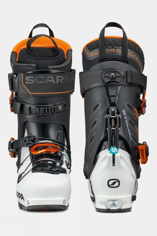 Scarpa Mens Maestrale Rs Ski Boots White/Black/Azure