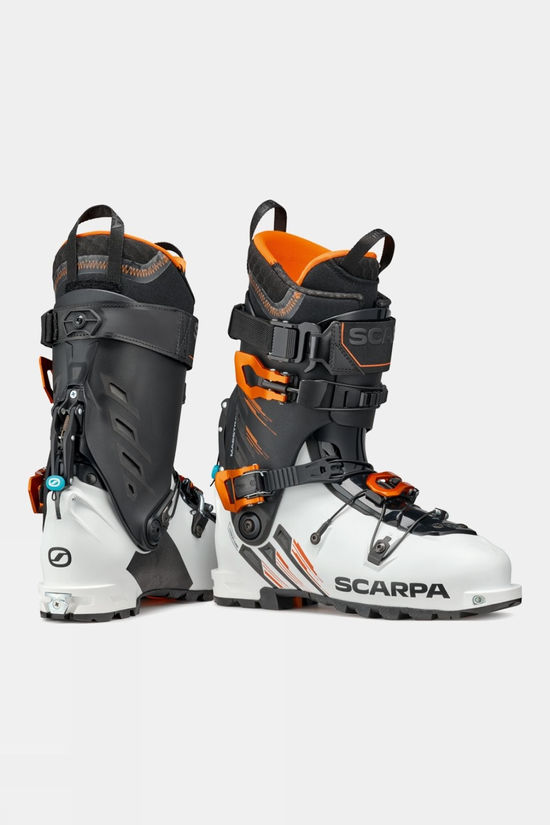Scarpa Mens Maestrale Rs Ski Boots White/Black/Azure