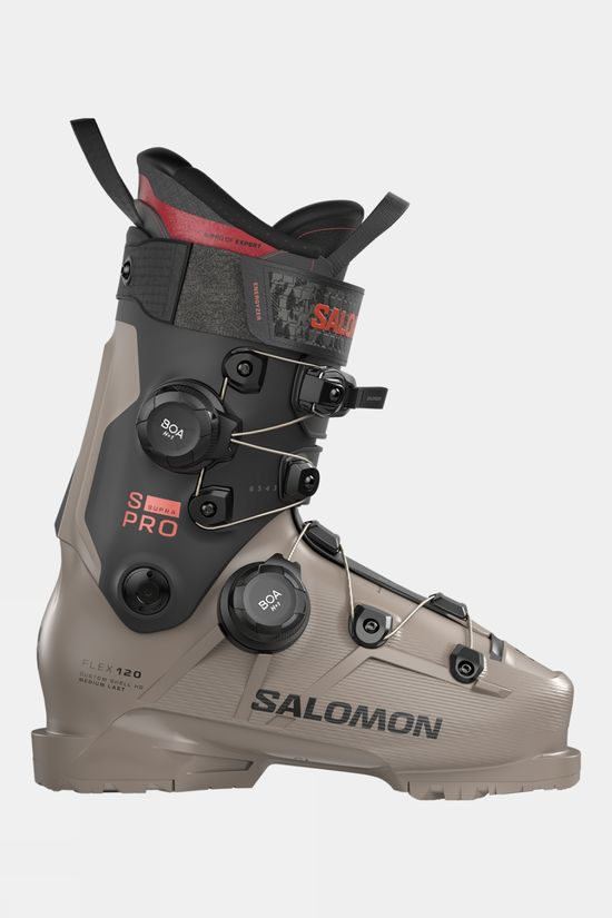 Salomon Mens S/Pro Supra Dual BOA 120 Ski Boots Roasted Cashew/Black