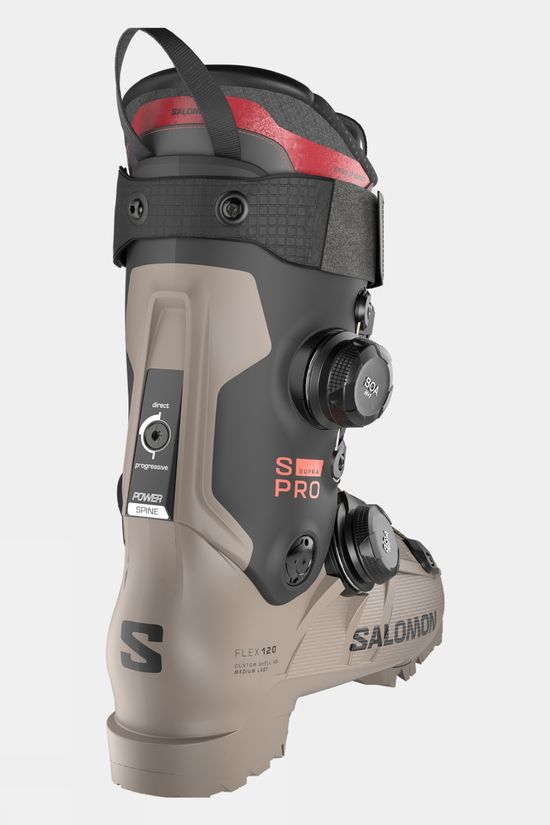 Salomon Mens S/Pro Supra Dual BOA 120 Ski Boots Roasted Cashew/Black