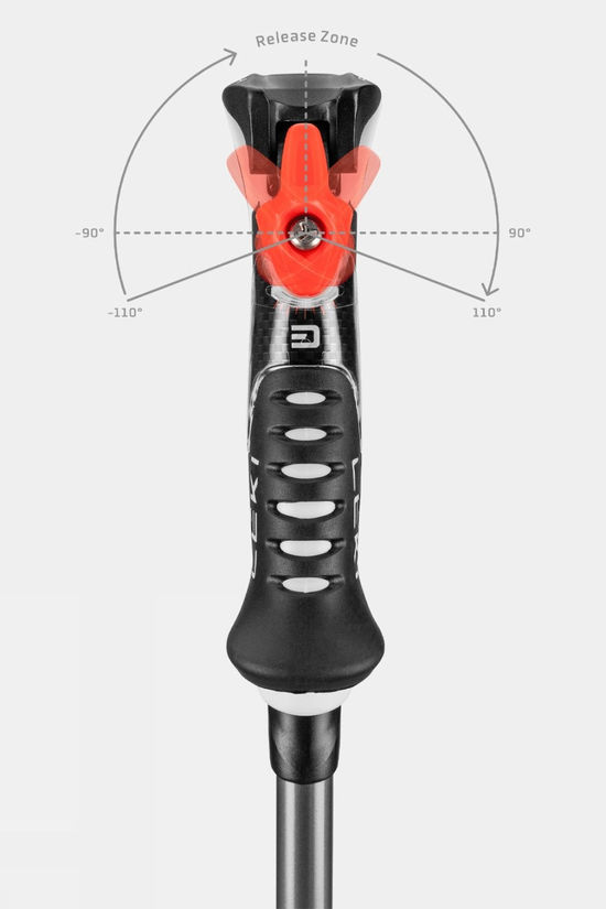 Leki Carbon 14 3D Ski Poles (Pair) Black/Dark Anthracite/Bright Red