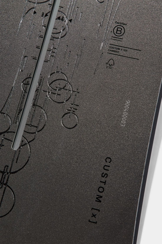 Burton Mens Custom X Snowboard Etched