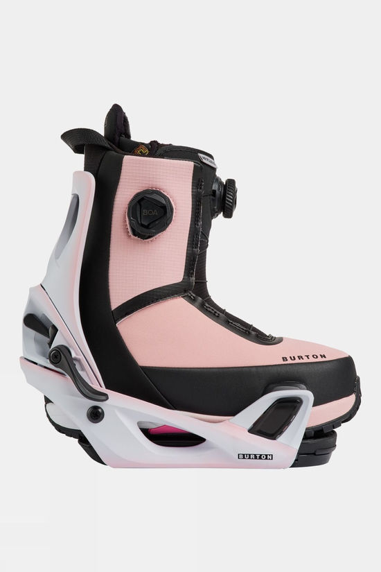 Burton Womens Step On Re:Flex Womens Snowboard Bindings Pink Outline