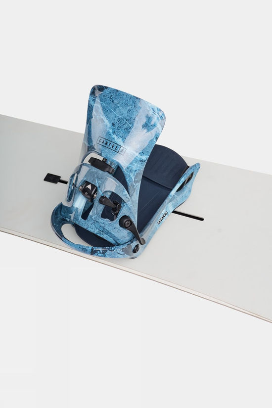 Burton Mens Step On Cartel X Snowboard Bindings  Marbled Stone