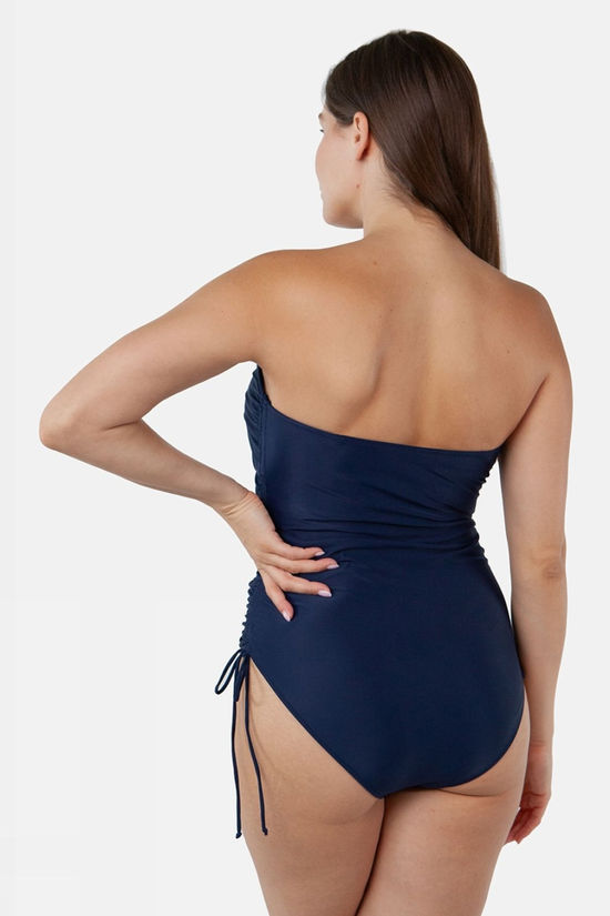 Barts Womens Kelli Bandeau One Piece Swimsuit Navy