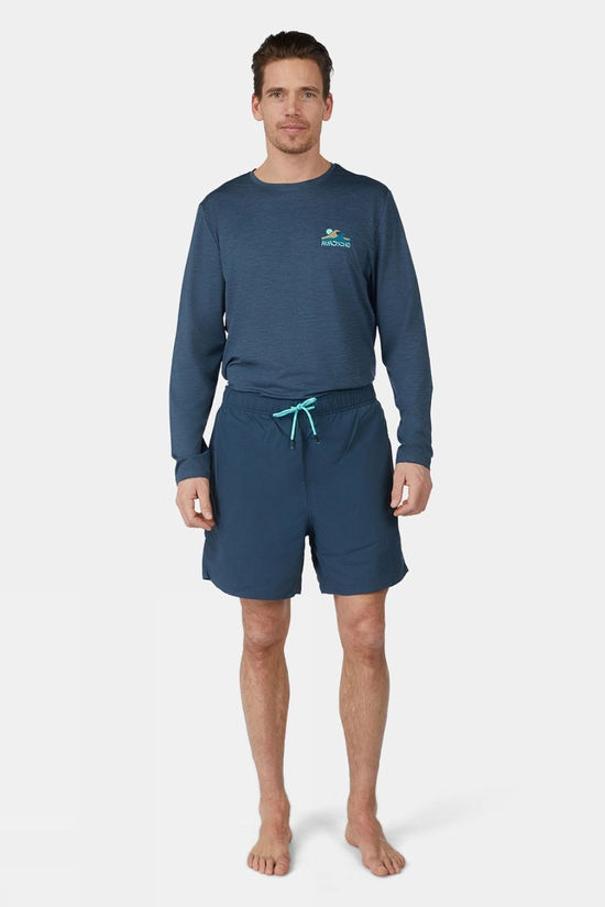 Ayacucho Mens Atlin Long Sleeve T-Shirt Midnight Navy