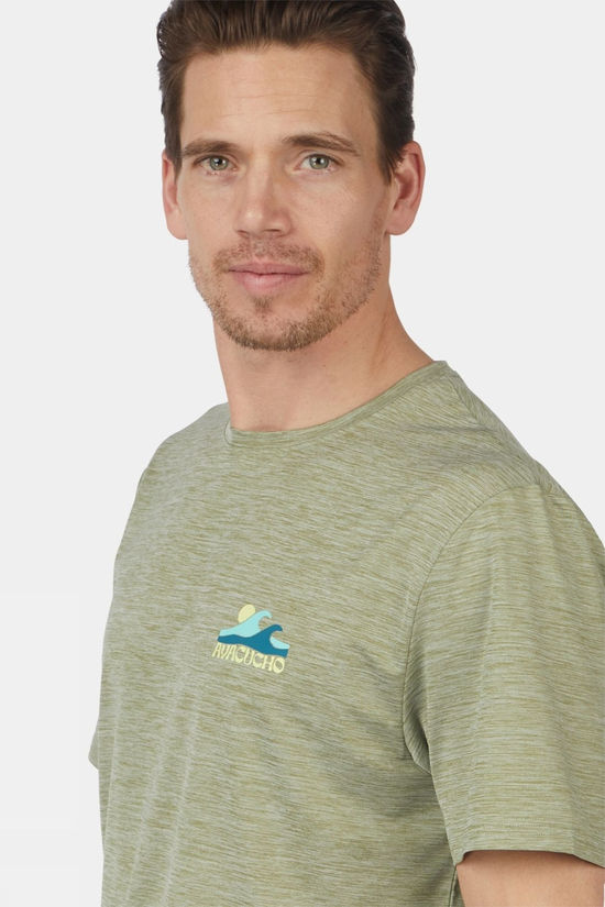 Ayacucho Mens Clearwater T-Shirt Oil Green