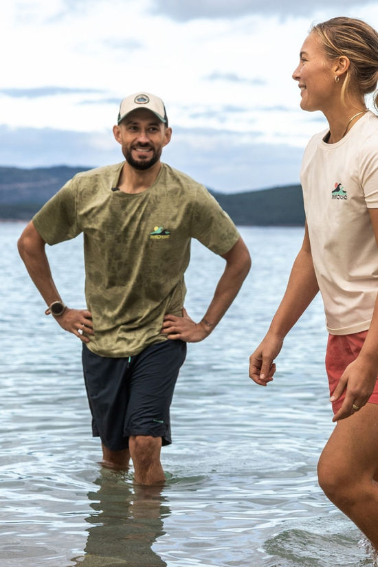 Ayacucho Mens Clearwater T-Shirt Oil Green