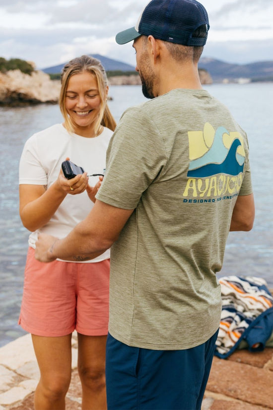 Ayacucho Mens Clearwater T-Shirt Oil Green