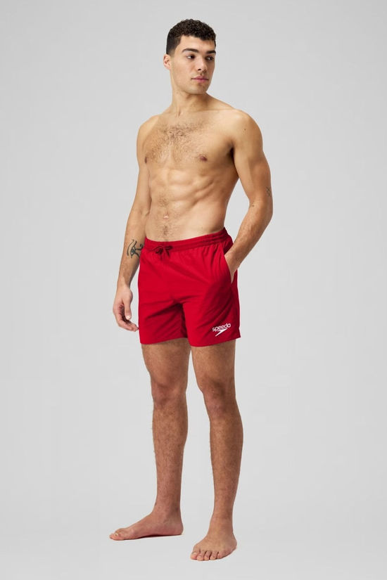 Speedo Mens Essentials 16" Water Swim Shorts Fed Red
