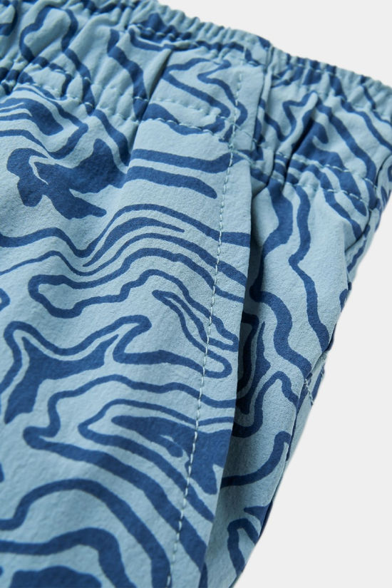 Passenger Mens Drifter NetPlus All Purpose Swim Shorts Strata Swirl Arctic