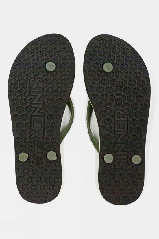 Sinner Womens Capitola Flip Flops Green