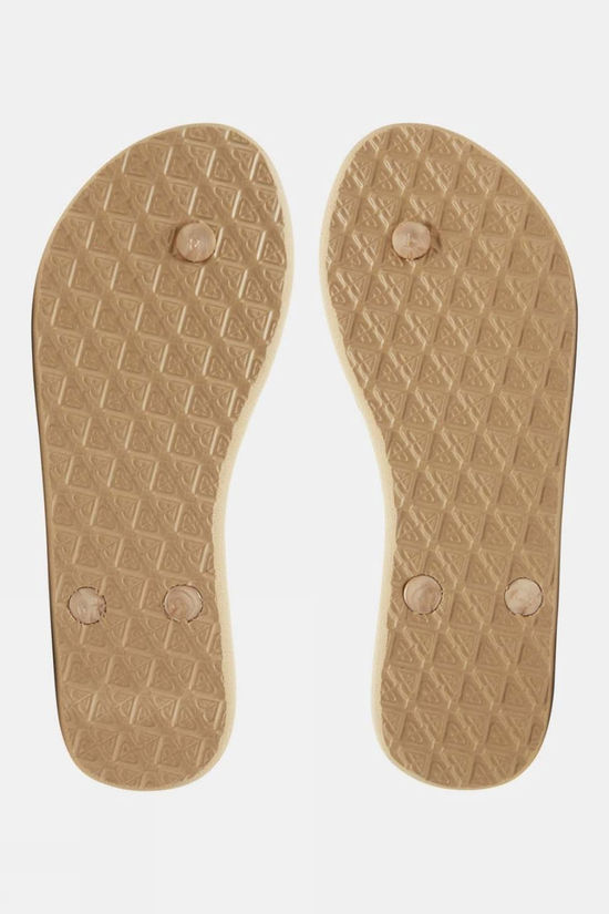 Roxy Womens Viva Flip Flops  Metallic Gold