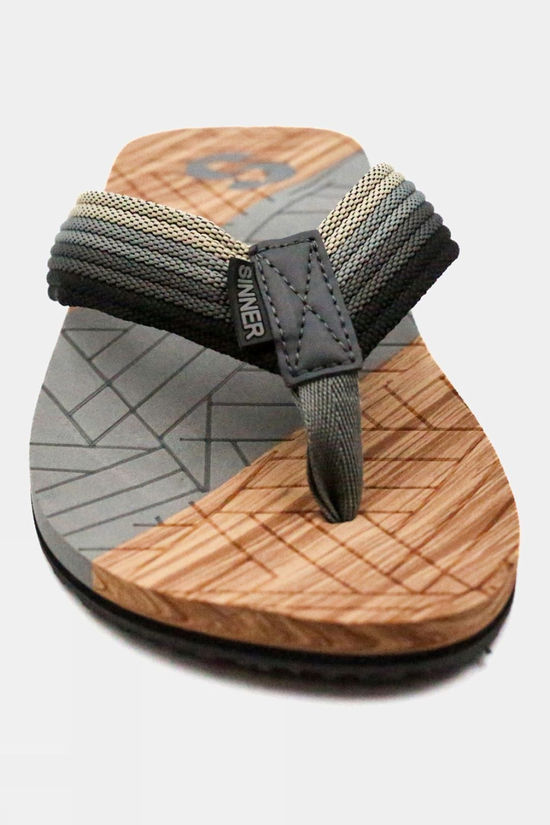 Sinner Mens Manado Flip Flops Grey