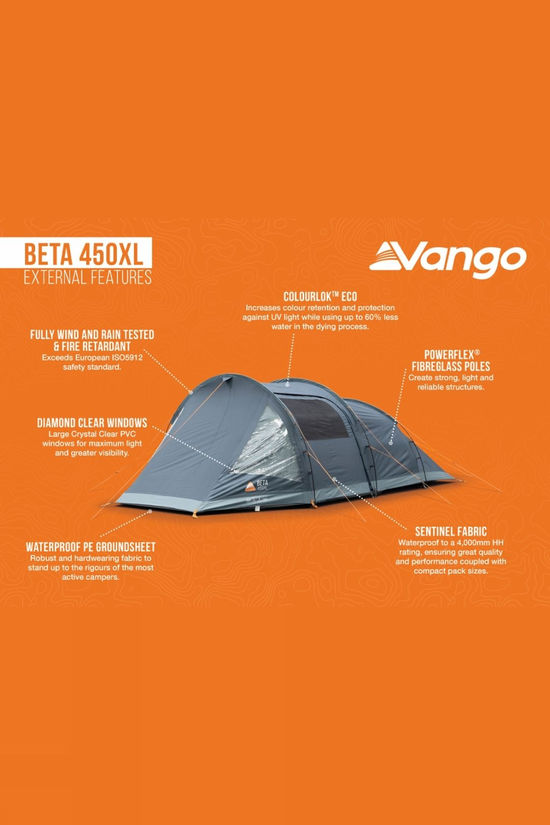 Vango Beta 450XL Tent Deep Blue