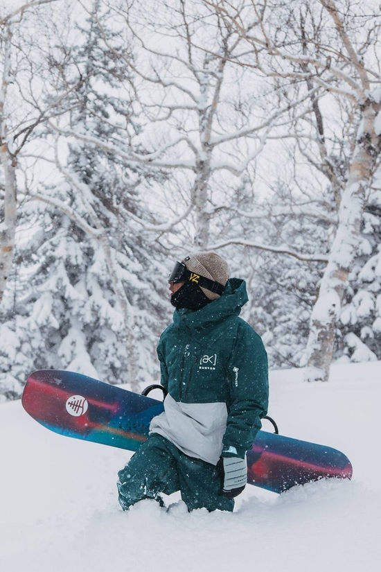 Burton Mens [ak] Velocity Snow Jacket Deep Emerald/Gray Cloud
