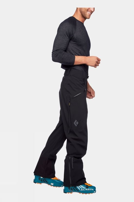 Black Diamond Mens Recon Stretch Ski Pants - Regular  Black