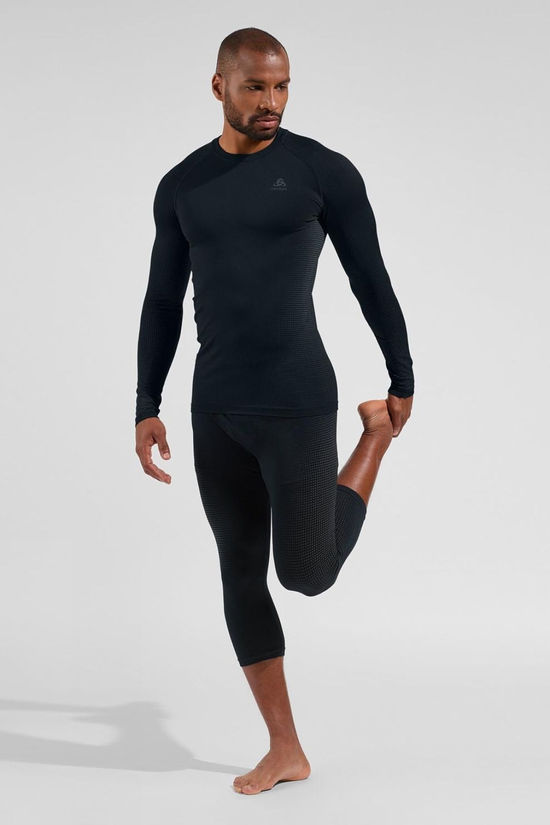 Odlo Mens Performance Warm Eco 3/4 Base Layer Bottom Black