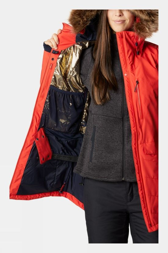 Columbia Womens Bindo II Insulated Ski Jacket Bold Orange