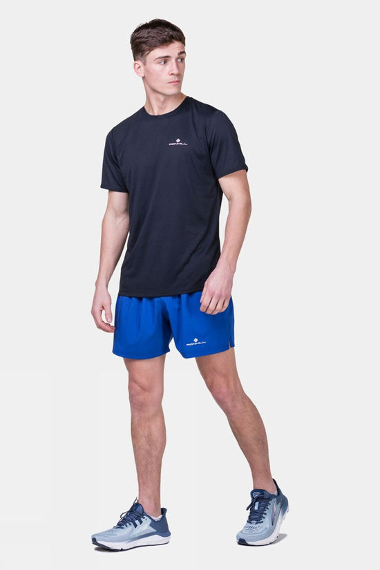 Ronhill Mens Core Running T-Shirt Black/Bright White