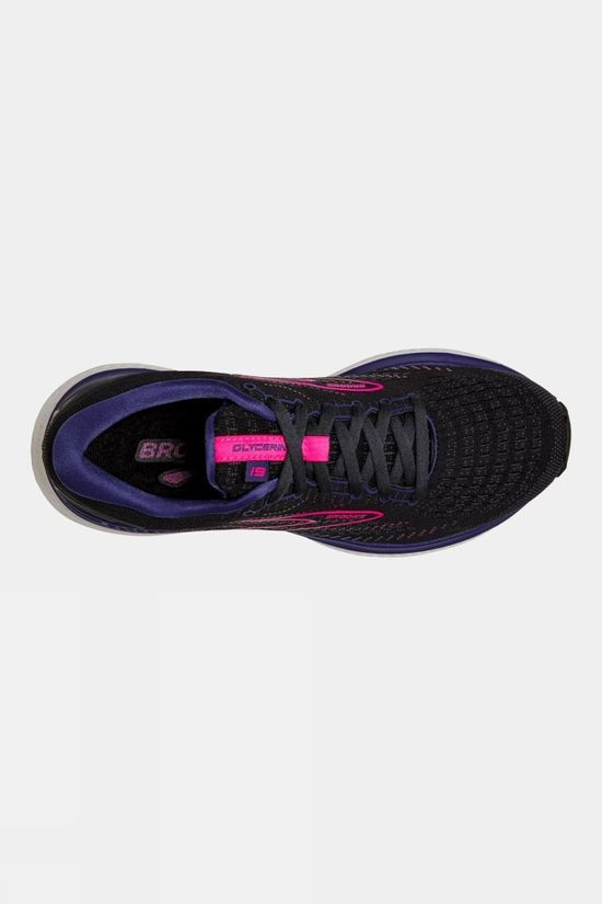 Brooks Womens Glycerin 19 Shoes Black/Ebony/Pink