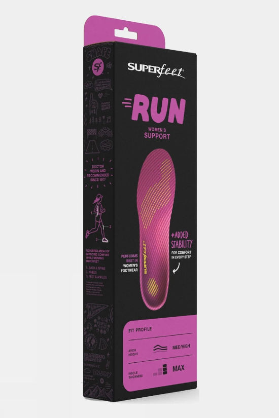 Superfeet Womens Run Support Insoles Pink