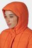 Ayacucho Womens Windermere Quilted Coat Orange Rust