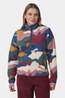 Ayacucho Womens Hemlock Half Zip Fleece Ensign Blue Print