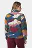 Ayacucho Womens Hemlock Half Zip Fleece Ensign Blue Print
