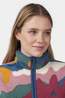 Ayacucho Womens Hemlock Half Zip Fleece Ensign Blue Print