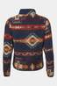 Ayacucho Womens Oakheart Full Zip Fleece Ebony Pattern