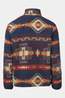Ayacucho Mens Oakheart Full Zip Fleece Ebony Pattern