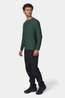 Ayacucho Mens Mountain Technical Long Sleeve T-Shirt III Jungle Green Melange