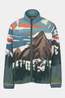 Ayacucho Mens Stonecrop Full Zip Fleece Orange Rust Pattern