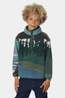Ayacucho Kids Vive Half Zip Fleece Nostalgia Rose Pattern