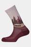 Ayacucho Unisex Bjerg Crew Socks Redwood/Snow