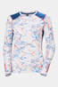 Helly Hansen Womens Active LIFA Crew Base Layer Top White Slope Map Aop