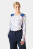 Helly Hansen Womens Active LIFA Crew Base Layer Top White Slope Map Aop