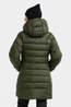 Didriksons Womens Tejla Parka Jacket Deep Green