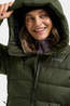 Didriksons Womens Tejla Parka Jacket Deep Green