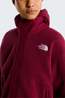 The North Face Womens Cragmont Snap Front Fleece Jacket  Burgundy Crush