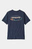 Patagonia Mens '95 Oval Logo T-Shirt New Navy: Kaleido