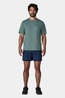 Patagonia Mens Cap Cool Daily T-Shirt - Boardshort Logo Blue Sage - Light Blue Sage X-Dye