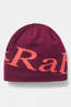 Rab Unisex Logo Beanie Mulberry/Hibiscus