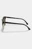 Ray-Ban Clubmaster Classic Sunglasses Polished Black On Gold - G-15 Green