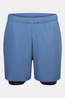 Ayacucho Mens Rio 2-In-1 Running Shorts Moonlight Blue