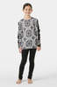 Helly Hansen Juniors Graphic Lifa Merino Base Layer Set 14+ Black Aop