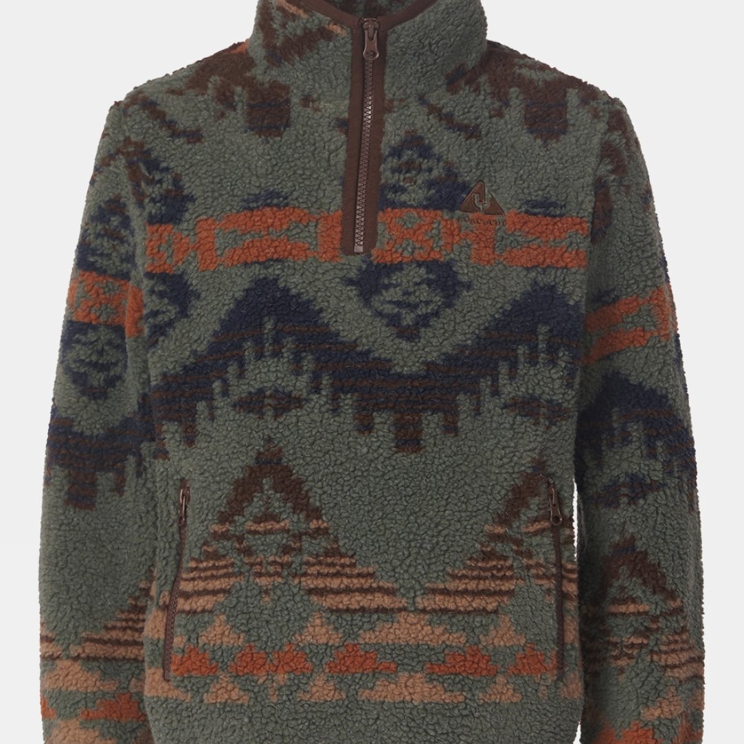 Kids Finn Printed Quarter Zip Fleece