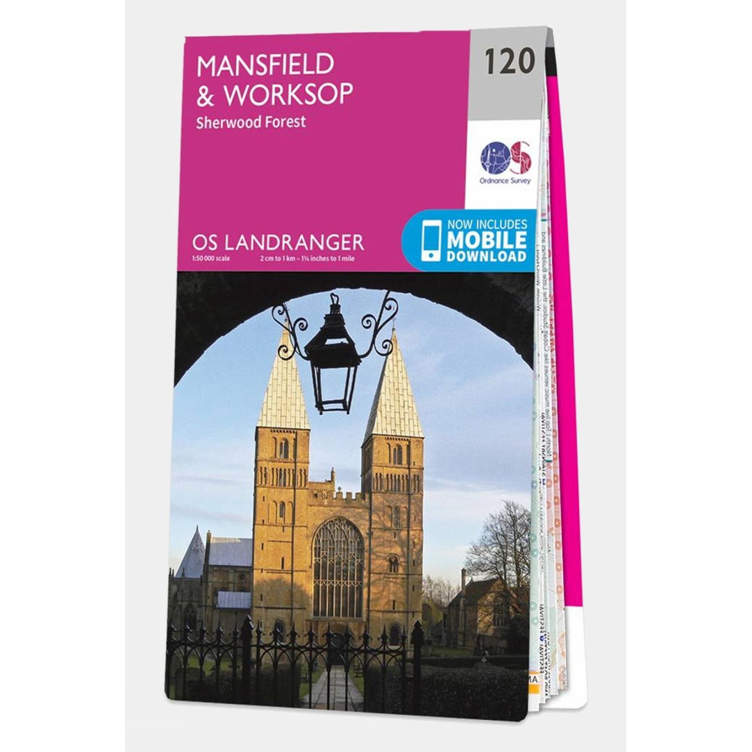 Landranger Map 120 Mansfield and Worksop
